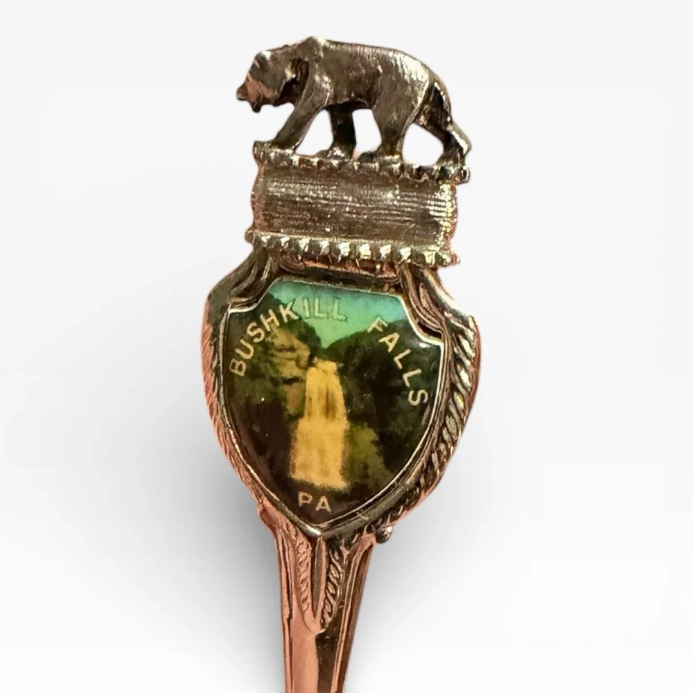 Vintage Bushkill‎ Falls Pennsylvania Souvenir Spoon